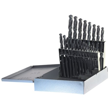 DRILLCO 21PC DRILL BIT SET 1/16-3/8 BY 64ths 100SE21